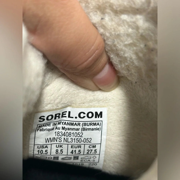 SOREL Out N’ About Plus Waterproof Leather & Felt Ankle Boots size 10.5 - Picture 8 of 12